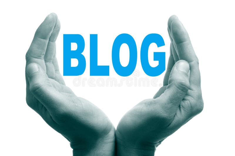 Blog concept stock photos