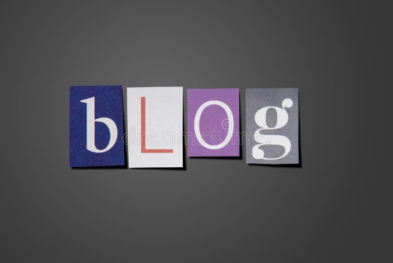 Blog title royalty free stock photo