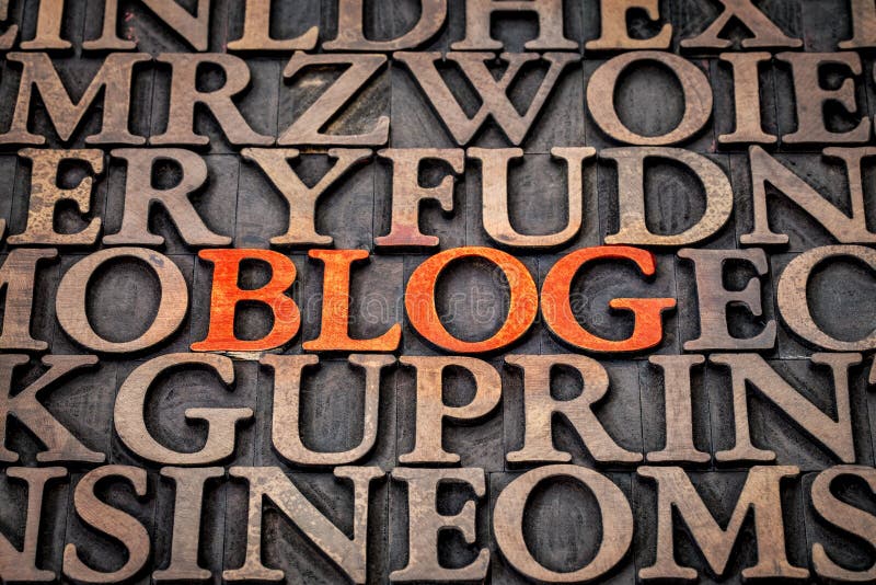 Blog Word Abstract in Wood Type Stock Image - Image of wood, text: 63360849