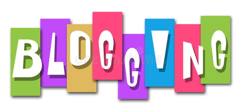 Blogging Colorful Stripes vector illustration