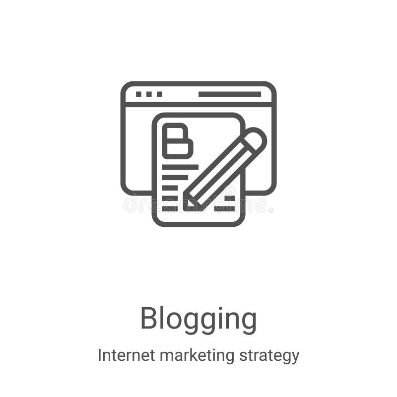 Blogging Icon Vector From Internet Marketing Strategy Collection 细线博客大纲图标矢量图插图线性向量例证 插画包括有客户 备注 Blogging Icon Vector From Internet Marketing Strategy Collection 细线博客大纲图标矢量图插图线性向量例证 插画包括有客户 备注
