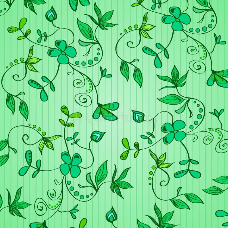 Blom- prydnad - gröna växter, blommor, sidor, loaches på en grön bakgrund i band color vektorn för möjliga variants för modellen vektor illustrationer Blom- prydnad - gröna växter, blommor, sidor, loaches på en grön bakgrund i band color vektorn för möjliga variants för modellen vektor illustrationer