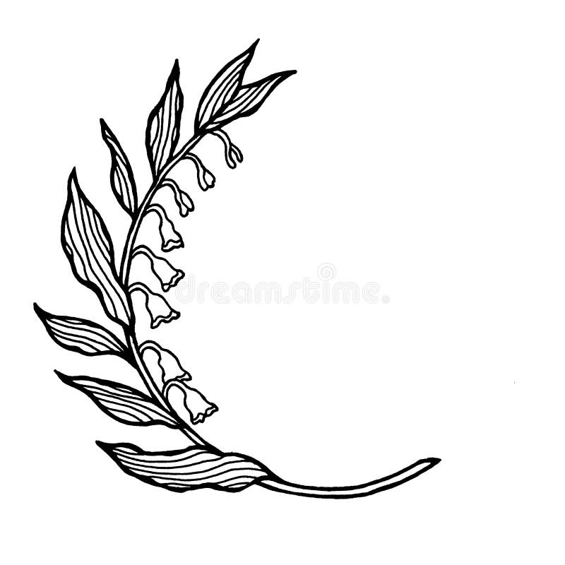 Blombladsrita ritskiss doodle spiritual abstrakt lotus logotyp symbol symbol natur illustration svart symbol vektor illustrationer