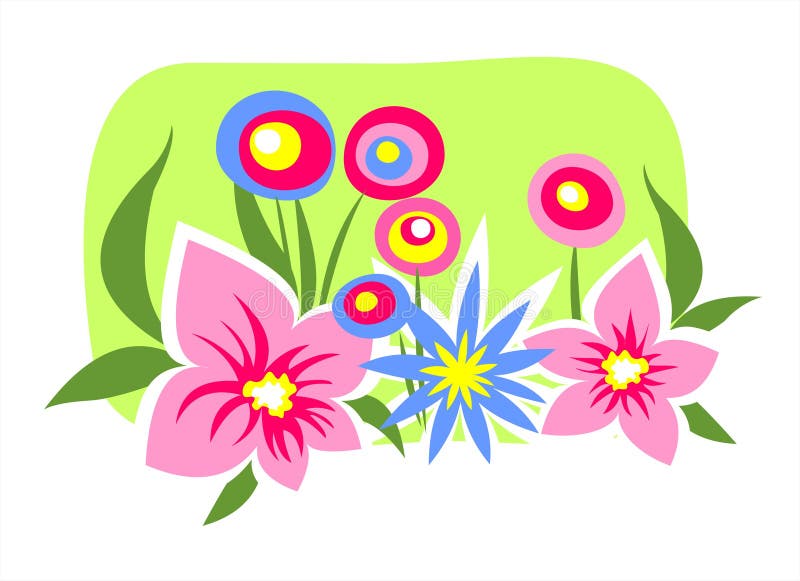 blommaglänta vektor illustrationer blommaglänta vektor illustrationer