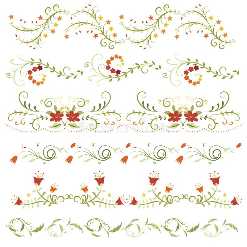 Blommaramar stock illustrationer Blommaramar stock illustrationer