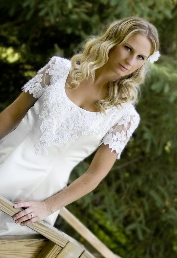 Blond haired young bride stock photo. Image of hair, beauty - 2994702