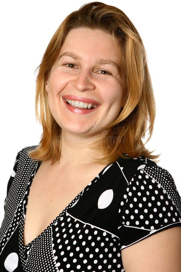 Blond caucasian female stock photos