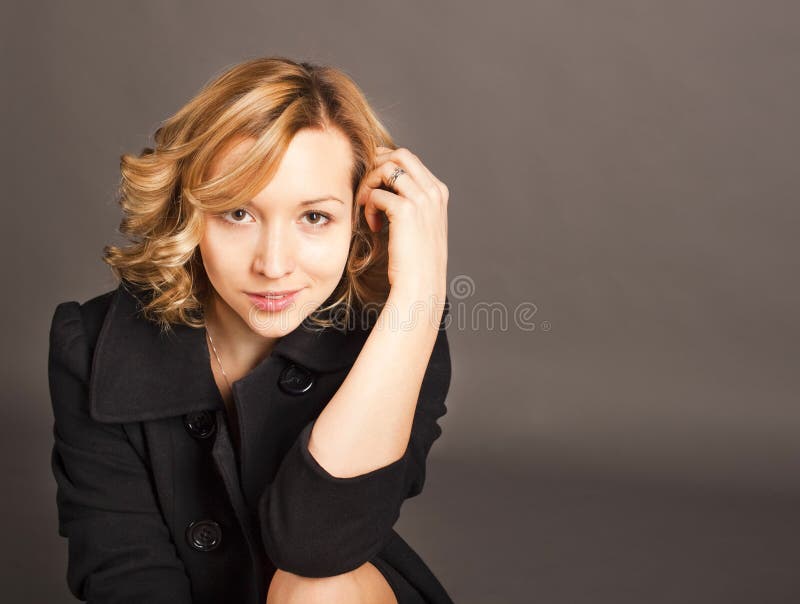 Woman Black Leather Jacket Free Stock Photos & Pictures, Woman Black