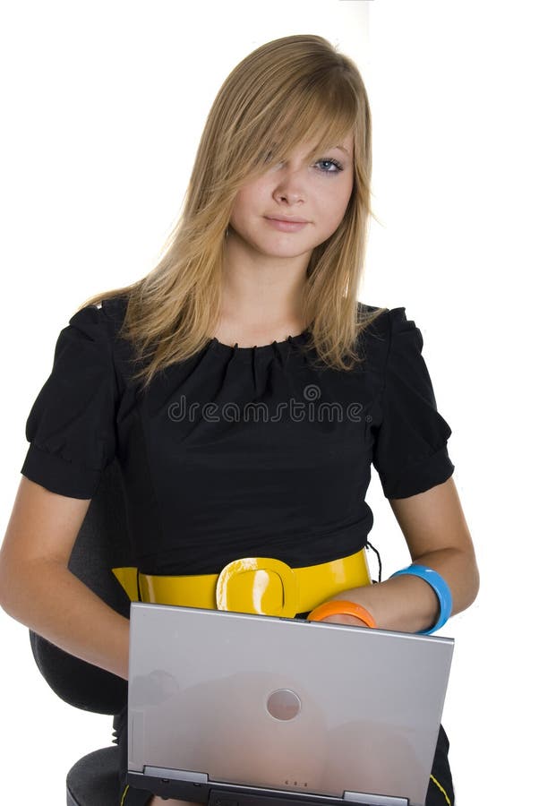 Teenage Girl With Two Bags Stock Image Image Of Shoppi