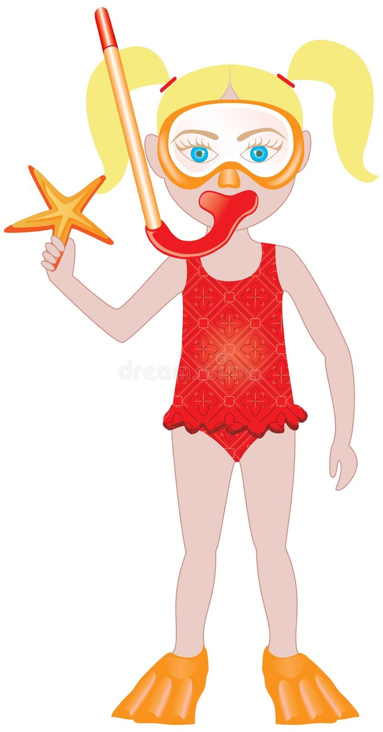 Little Girl Swimsuit Stock Illustrations 2,269 Little Girl Swimsuit