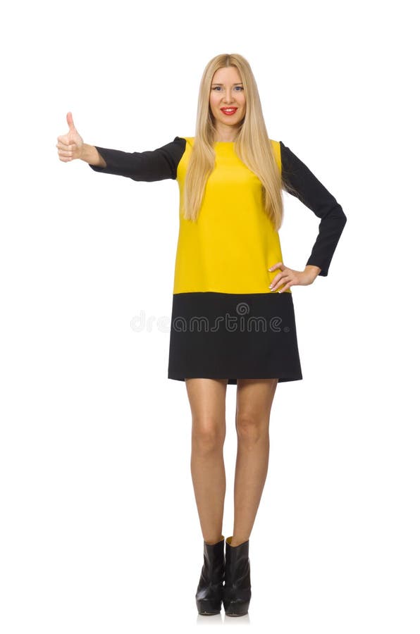 https://thumbs.dreamstime.com/b/blond-hair-girl-yellow-black-clothing-isolated-white-61198897.jpg