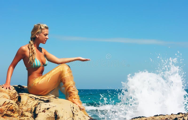 Blond mermaid