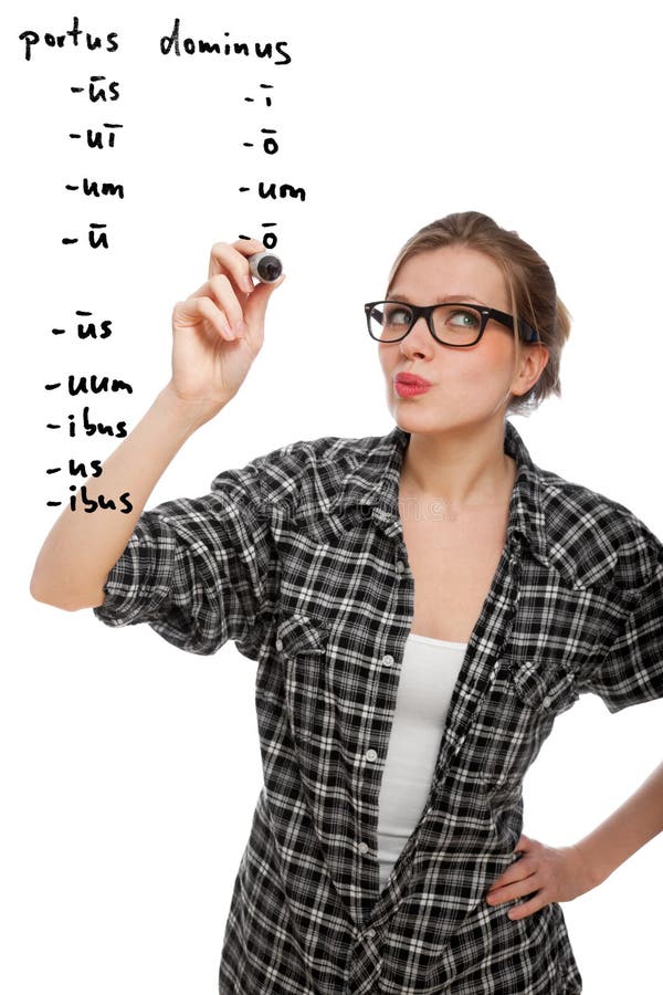 blonda declinating ord för deltagare två för flicka latinska royaltyfri bild blonda declinating ord för deltagare två för flicka latinska royaltyfri bild