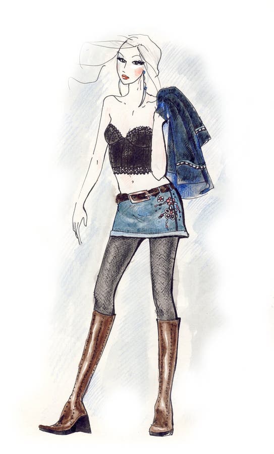 Blonde atractivo libre illustration Blonde atractivo libre illustration