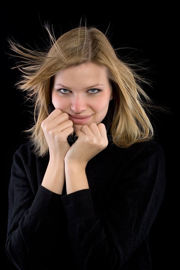 481 Woman Black Turtleneck Blonde Stock Photos - Free & Royalty-Free ...