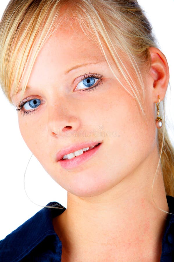 Blonde Hair And Blue Eyes Stock Image Image Of Gorgeous 1598379