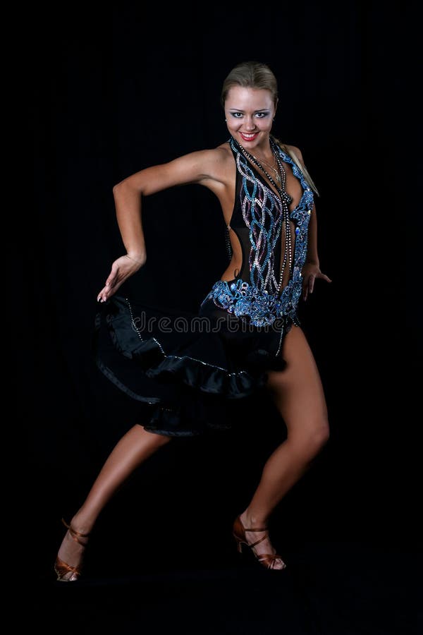 Blonde latin dancer