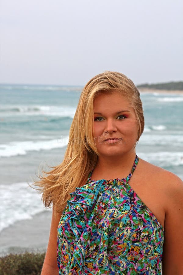 Blonde Young Woman On The Beach Stock Image Image Of Blonde Adult