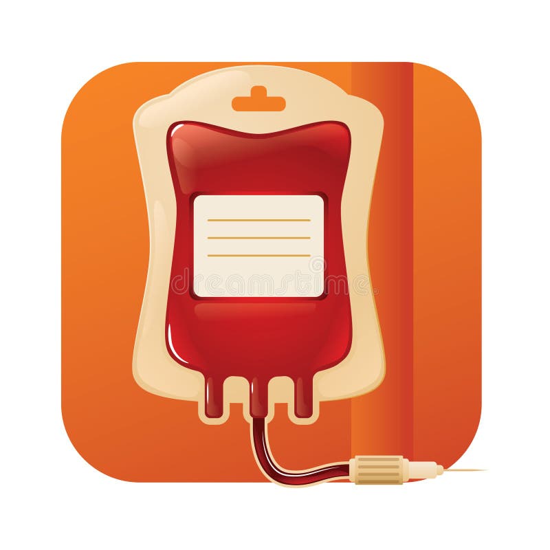 Blood Bag. Vector Illustration Decorative Design Stock Vector ...