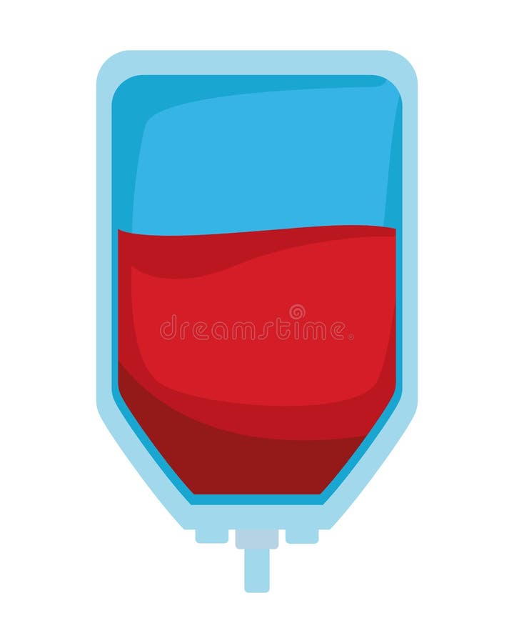 Blood Donation Bag Icon Cartoon Stock Vector - Illustration of health ...