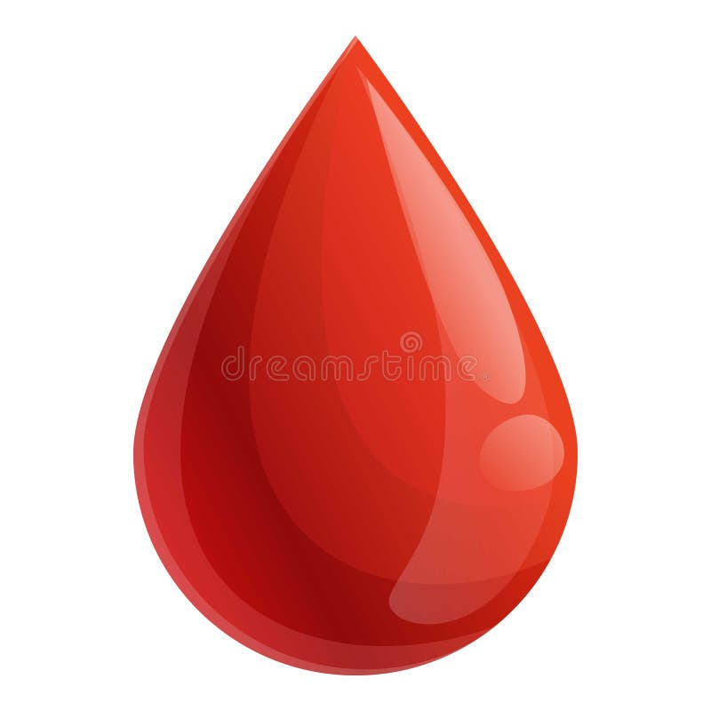 Blood Drop Icon, Cartoon Style Stock Vector - Illustration of doctor,  droplet: 175414738