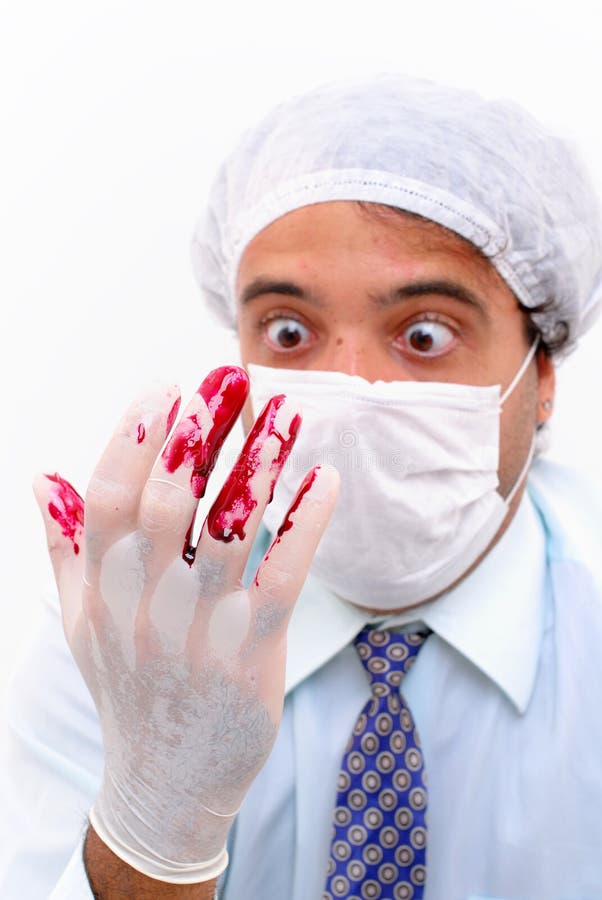 Blood In Glove Stock Image Image 4462471