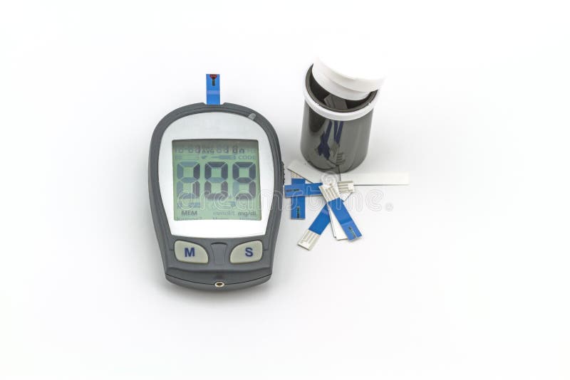 Blood Glucose Meter Test Kit, the Blood Sugar Value is Measured Stock