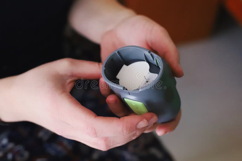 Blood Glucose Sensor in the Insertion Device Stock Image Image of