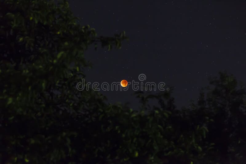 Blood moon at lunar eclipse stock photos Blood moon at lunar eclipse stock photos