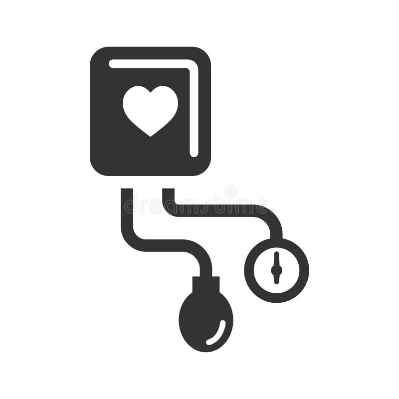 Blood pressure measurement icon Royalty Free Vector Image