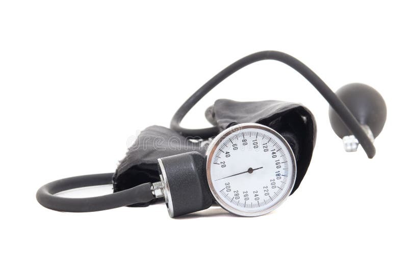 Blood Pressure Measurement Instrument Isolated on White Stock Image Image of equipment, device