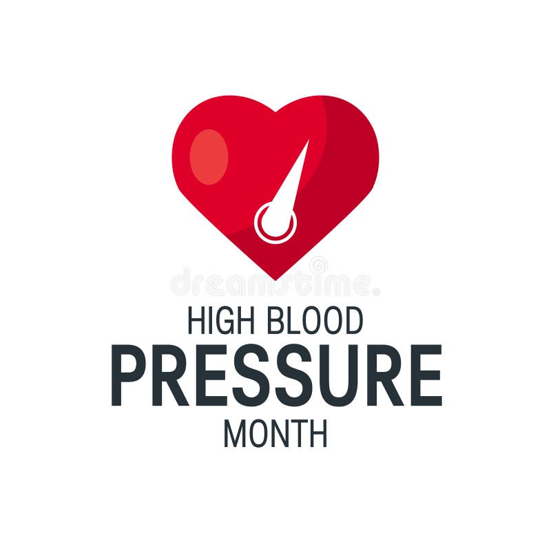 High Blood Pressure Concept In Flat Style Vector Stock Vector