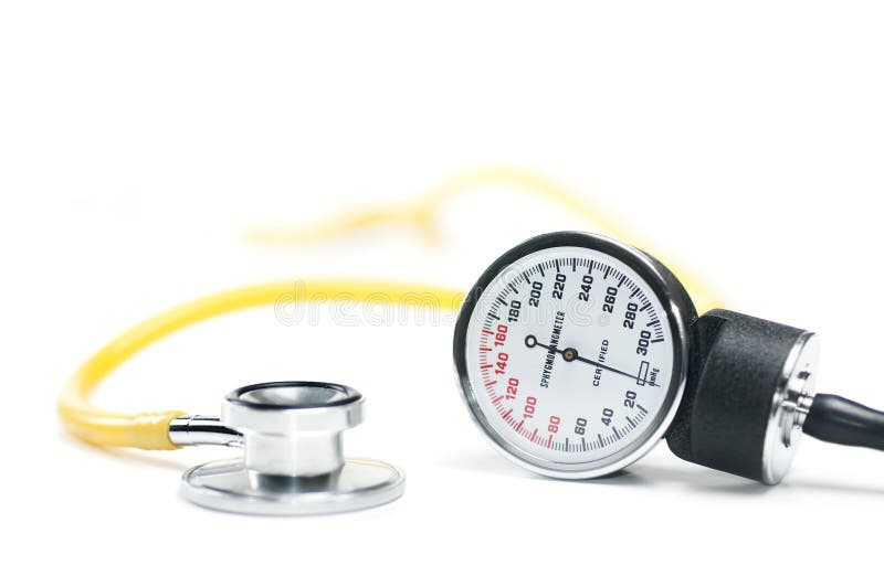 Blood Pressure Sphygmomanometer Stethoscope Stock Image Image Of