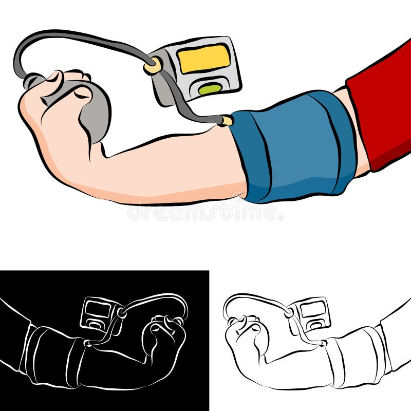 Blood Pressure Test stock illustration