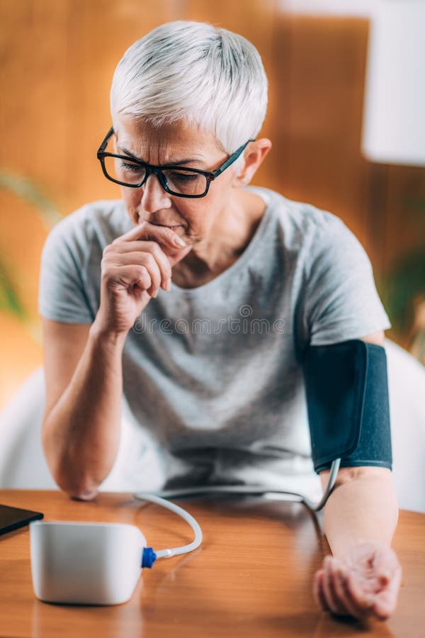 Blood Pressure Test at Home Stock Image Image of measurement, healthcare 210289199
