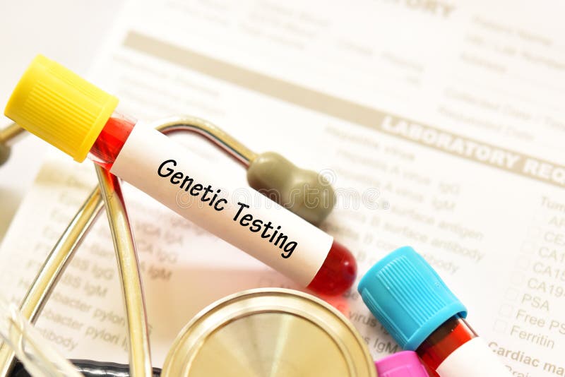 Blood Sample for Genetic Testing Stock Photo - Image of medicine ...