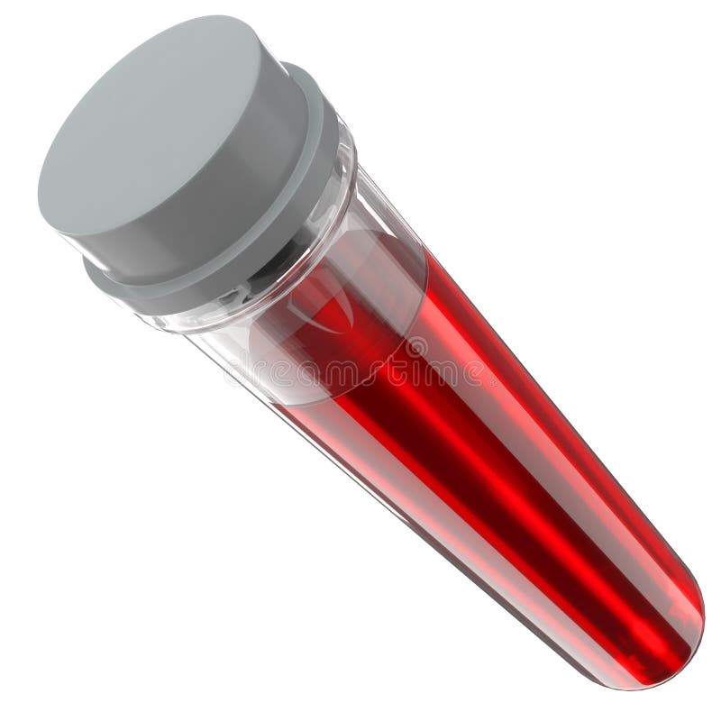 Blood sample in a test-tube royalty free illustration Blood sample in a test-tube royalty free illustration