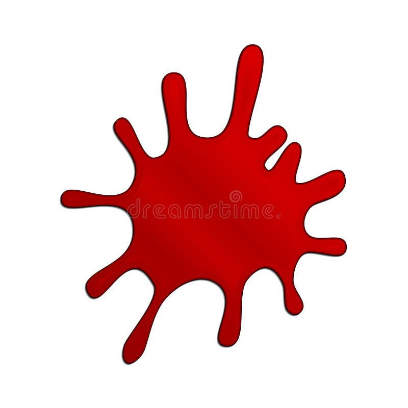 Red spray paint on white background Royalty Free Vector
