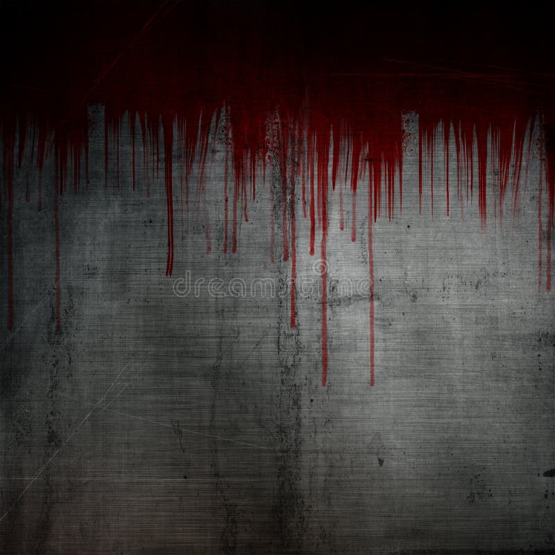 Blood Splatter and Drips on Grunge Metal Background Stock Illustration -  Illustration of halloween, shine: 128093498