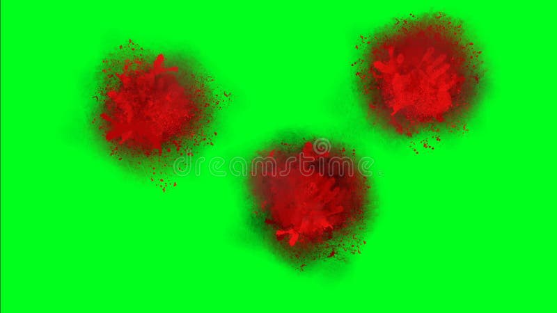 Blood Splatter on a Green Screen Stock Video - Video of contemporary