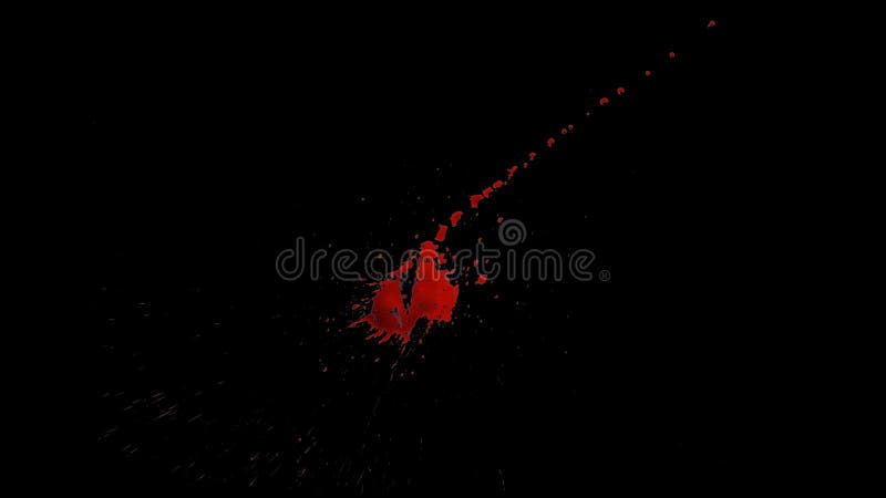 Blood Splatter Over Black Background Stock Image - Image of background