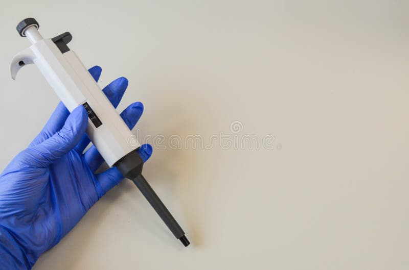 Blood Test in the Laboratory. Laboratory Assistant Working with the