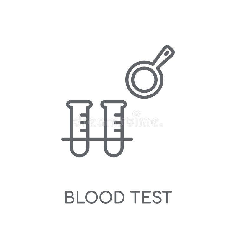 Blood Sample Icon Vector Sign and Symbol Isolated on White Background, Blood  Sample Logo Concept Stock Vector - Illustration of hospital, white:  134071025