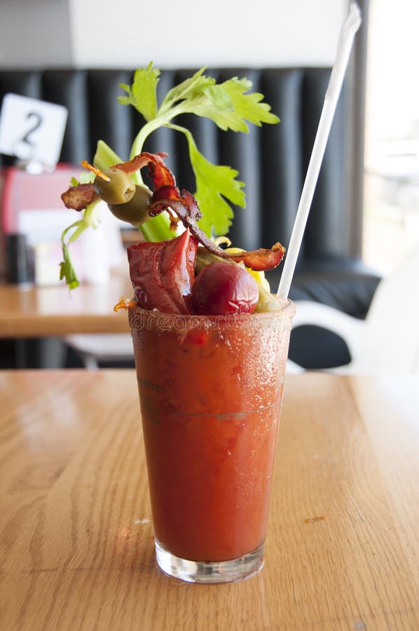 Bloody Mary stock photo. Image of onion, olives, garnish 18898284