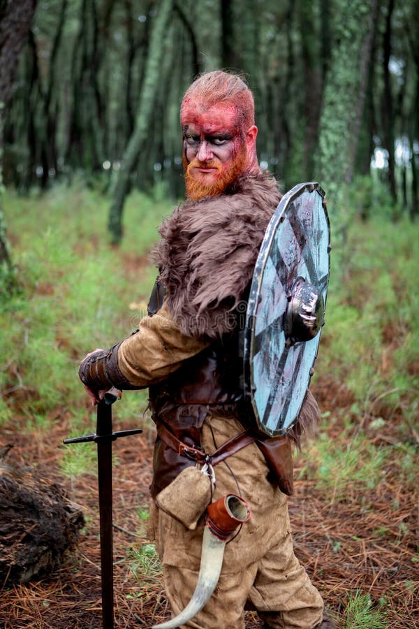 Bloody real viking stock photo. Image of fear, conflict - 138713252