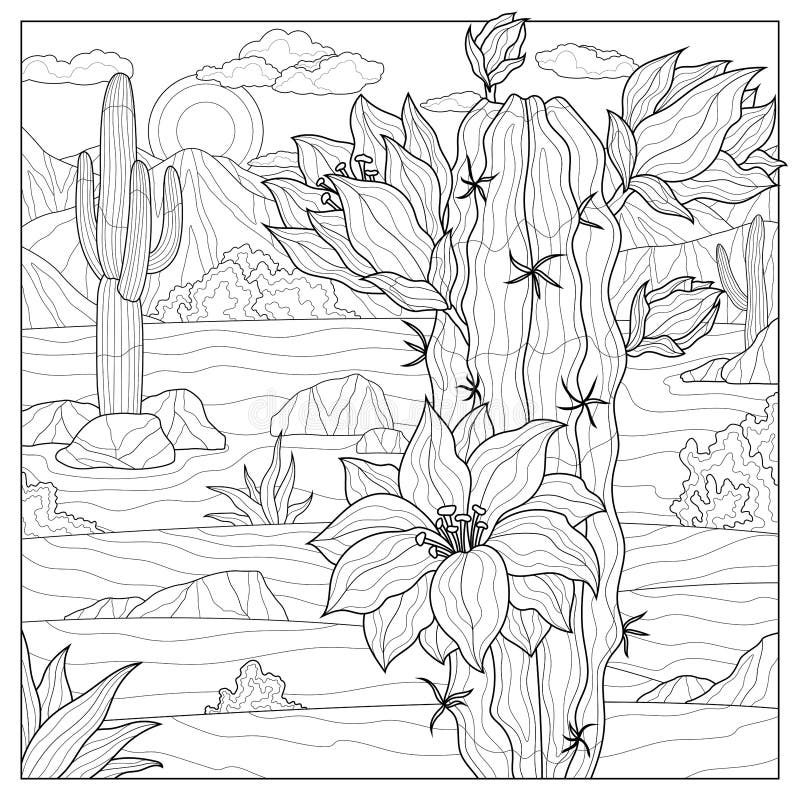 Printable Desert Coloring Pages