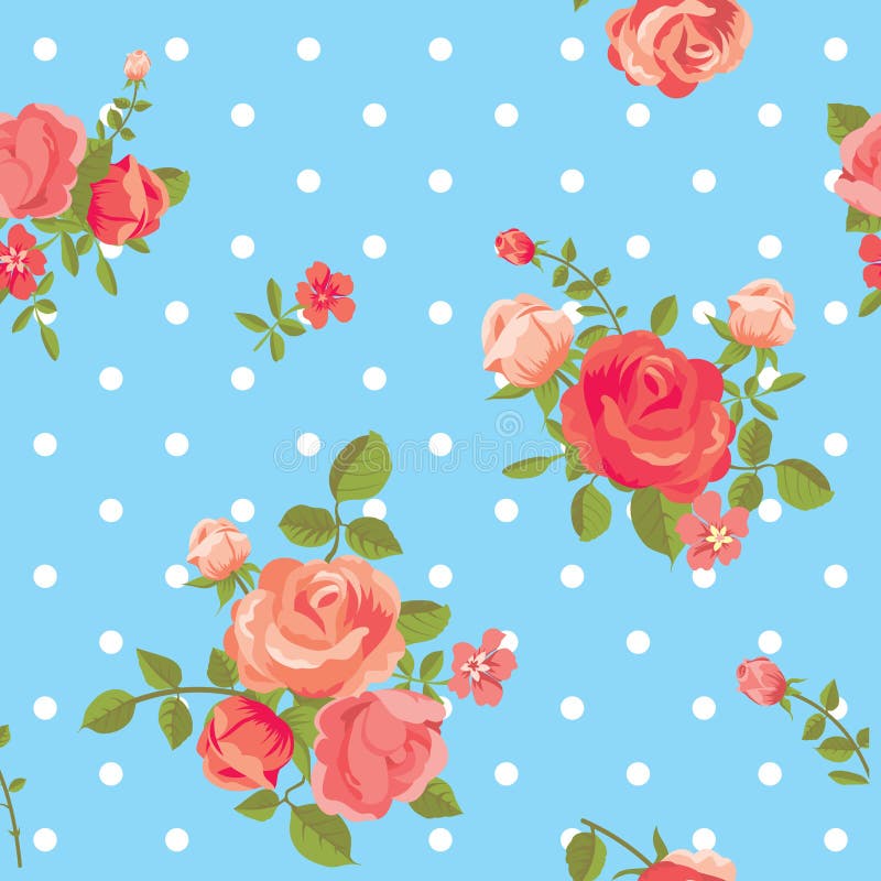 Rose seamless pattern