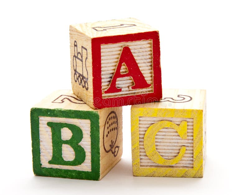 Bloques del ABC imagenes de archivo