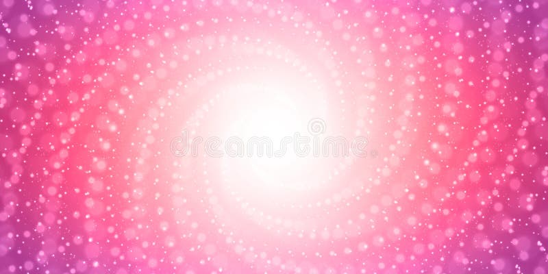 Blossar den oändliga tunnelen för vektorn av att skina på rosa bakgrund med grunt djup av fältet Glödande punktformtunnel vektor illustrationer Blossar den oändliga tunnelen för vektorn av att skina på rosa bakgrund med grunt djup av fältet Glödande punktformtunnel vektor illustrationer