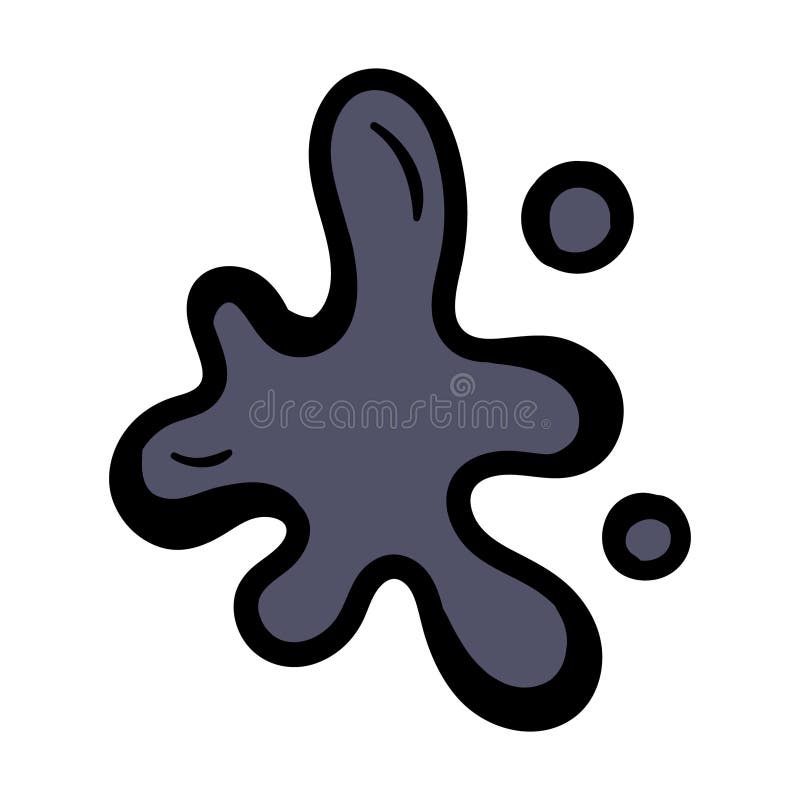 Blot. Inkblot. Vector illustration isolated on white background. Print for Print, Sticker, Banner royalty free illustration